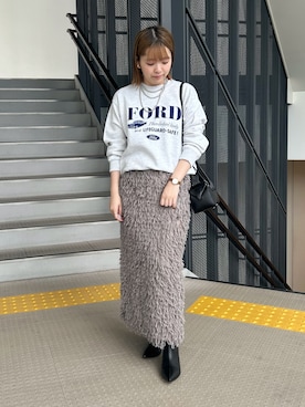 「アイテム（スウェット）」を使った、いけいさん（レディース・152cm・20代）の秋コーディネート