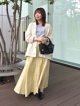 「Odub（オーダブ）のアイテム」を使った、いけいさん（レディース・152cm）の春コーディネート