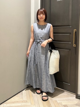 「アイテム（サンダル）」を使った、いけいさん（レディース・152cm）の秋コーディネート