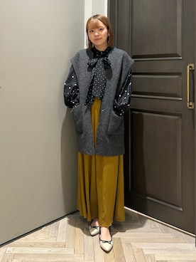 「アイテム（バレエシューズ）」を使った、いけいさん（レディース・152cm・20代）の冬コーディネート