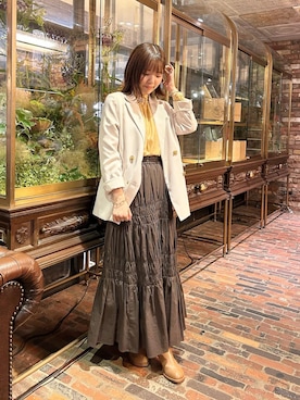 「フォーマルスタイル」｜「アイテム（ジャケット/アウター）」を使った、いけいさん（レディース・152cm）の秋コーディネート