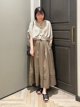 「アイテム（スカート）」を使った、いけいさん（レディース・152cm・20代）の夏コーディネート