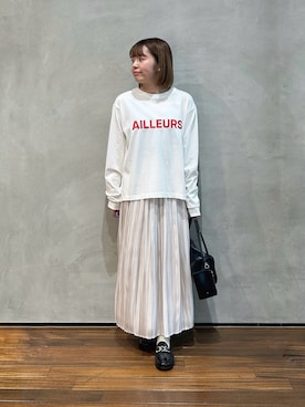 「TEMPERATE（テンパレイト）のアイテム」を使った、いけいさん（レディース・152cm）の夏コーディネート