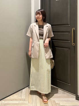 「アイテム（ジャケット/アウター）」を使った、いけいさん（レディース・152cm・20代）の秋コーディネート
