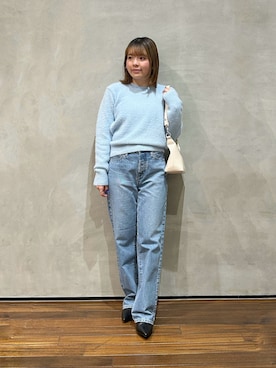 「upperhights（アッパーハイツ）のアイテム（パンツ）」を使った、いけいさん（レディース・152cm）の春コーディネート