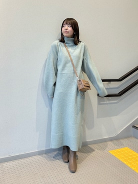 「冬を彩る色いろコーデ」｜「アイテム（ブーツ）」を使った、いけいさん（レディース・152cm）の冬コーディネート