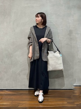 「アイテム（テーラードジャケット）」を使った、いけいさん（レディース・152cm・20代）の夏コーディネート