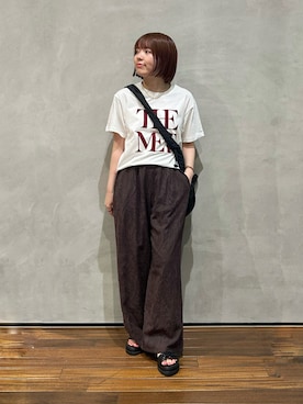 「NANO universe（ナノユニバース）のアイテム」を使った、いけいさん（レディース・152cm）の秋コーディネート