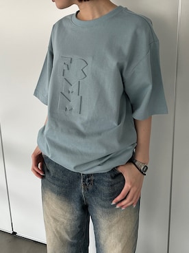 「FCMM（エフシーエムエム）のアイテム（トップス）」を使った、☘️さん（レディース・156cm）の夏コーディネート