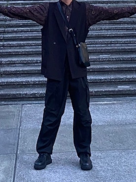 「ASTRONOMY（アストロノミー）のアイテム（トップス）」を使った、taiji700さん（メンズ・182cm）の春コーディネート