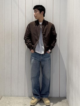 「Saturdays NYC（サタデーズ ニューヨークシティ ）のアイテム」を使った、さとりさん（メンズ・170cm）の春コーディネート