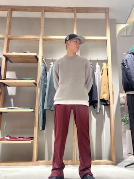 「Saturdays NYC（サタデーズ ニューヨークシティ ）のアイテム（パンツ）」を使った、さとりさん（メンズ・170cm）の冬コーディネート