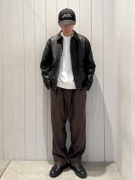 「アイテム（レッグウェア）」を使った、さとりさん（メンズ・170cm）の冬コーディネート