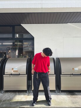 「CHAPS（チャップス）のアイテム（トップス）」を使った、sakauchi1014さん（メンズ・166cm）の夏コーディネート