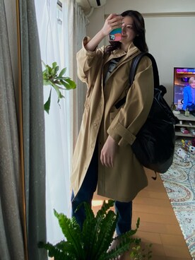 「BOTTEGA VENETA（ボッテガヴェネタ）のアイテム（バックパック/リュック）」を使った、chiigreenさん（レディース・162cm）の春コーディネート