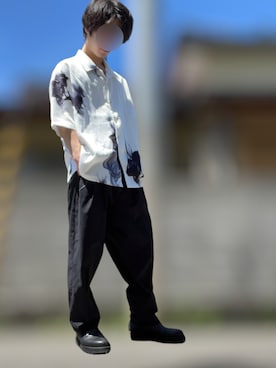 「RUUBON（ルーボン）のアイテム（その他パンツ）」を使った、hishiy2000さん（メンズ・164cm）の夏コーディネート