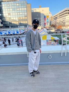 「RUUBON（ルーボン）のアイテム（その他パンツ）」を使った、hishiy2000さん（メンズ・164cm）の秋コーディネート