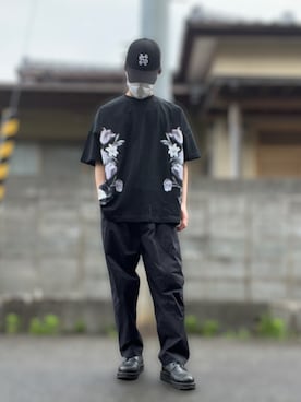 「RUUBON（ルーボン）のアイテム（その他パンツ）」を使った、hishiy2000さん（メンズ・164cm）の夏コーディネート