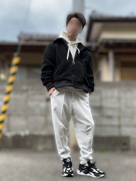 「act'm（アクトム）のアイテム（ブルゾン）」を使った、hishiy2000さん（メンズ・164cm）の春コーディネート