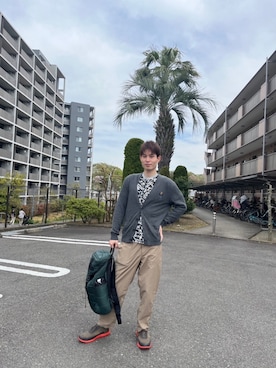 「PLST（プラステ）のアイテム」を使った、kojiriさん（メンズ・174cm）の春コーディネート