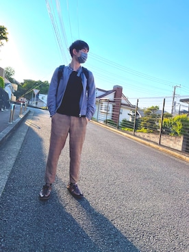 「アイテム（ジャージ、シルバー系）」を使った、kojiriさん（メンズ・174cm）の春コーディネート