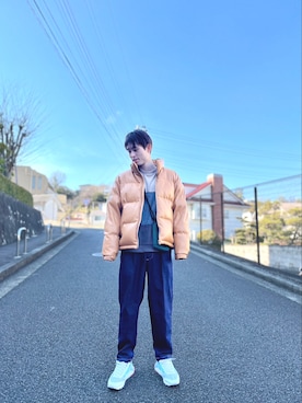 「RAGEBLUE（レイジブルー）のアイテム（チノパンツ）」を使った、kojiriさん（メンズ・174cm）の冬コーディネート
