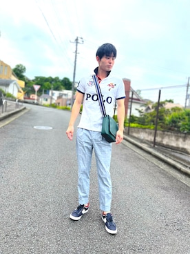 「FRED PERRY（フレッドペリー）のアイテム（スニーカー）」を使った、kojiriさん（メンズ・174cm）の春コーディネート