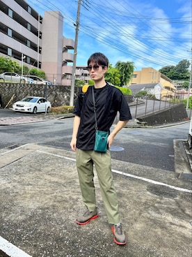 「PLST（プラステ）のアイテム」を使った、kojiriさん（メンズ・174cm）の夏コーディネート