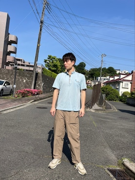 「PLST（プラステ）のアイテム」を使った、kojiriさん（メンズ・174cm）の春コーディネート