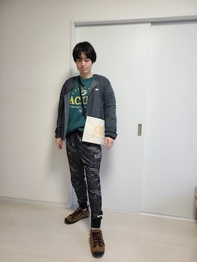 「Champion（チャンピオン）のアイテム（バッグ）」を使った、kojiriさん（メンズ・174cm）の冬コーディネート