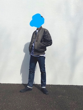 blue and green  -05さん（メンズ・168cm）の冬コーディネート