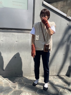 「Actually（アクチュアリー）のアイテム（PC・スマホグッズ/家電）」を使った、ayaさん（レディース・159cm）の秋コーディネート