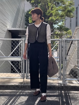「Actually（アクチュアリー）のアイテム」を使った、ayaさん（骨格ウェーブ・レディース・159cm）の秋コーディネート