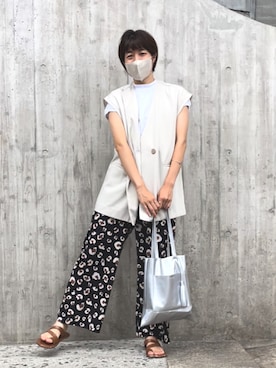 「ammy.（エイミードット）のアイテム（アクセサリー）」を使った、ayaさん（レディース・159cm）の夏コーディネート