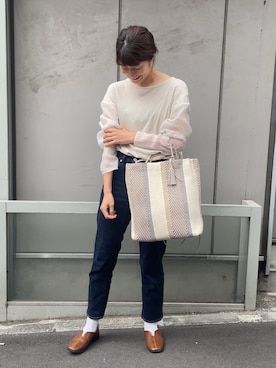 「Actually（アクチュアリー）のアイテム」を使った、ayaさん（骨格ウェーブ・レディース・159cm）の春コーディネート