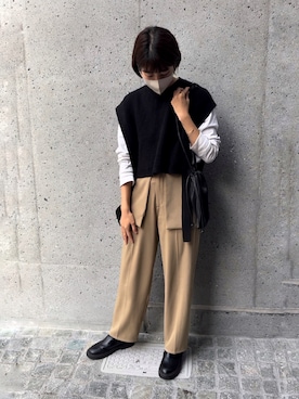 「Actually（アクチュアリー）のアイテム」を使った、ayaさん（骨格ウェーブ・レディース・159cm）の秋コーディネート