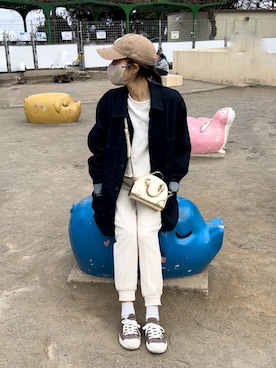 「春服デビュー宣言」｜「アイテム（帽子）」を使った、ayaさん（レディース・159cm）の春コーディネート