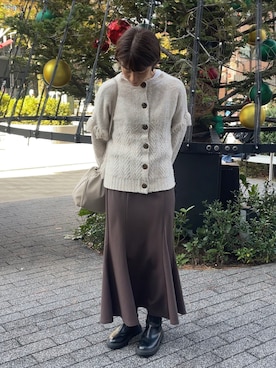 「マイベストコーデ2022」｜「アイテム（ブーツ）」を使った、ayaさん（レディース・159cm）の冬コーディネート