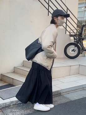 「Actually（アクチュアリー）のアイテム」を使った、ayaさん（骨格ウェーブ・レディース・159cm）の冬コーディネート