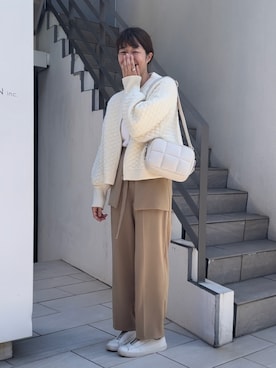 「Actually（アクチュアリー）のアイテム」を使った、ayaさん（骨格ウェーブ・レディース・159cm）の秋コーディネート