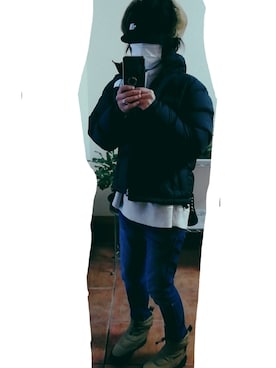 「ヌプシジャケット」｜ちこすけさん（レディース・150cm）の冬コーディネート