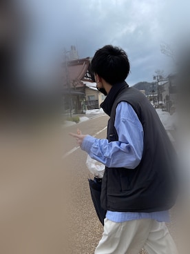 「Woods（ウッズ）のアイテム」を使った、sさん（メンズ・178cm）の冬コーディネート