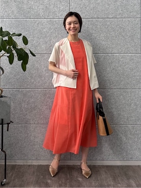 「INDIVI（インディヴィ）のアイテム」を使った、kanaeさん（レディース・166cm）の春コーディネート
