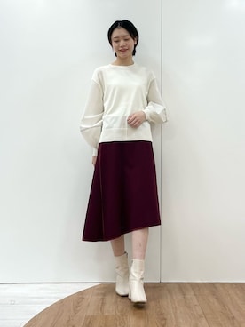 「アシンメトリー」｜「アイテム（その他）」を使った、kanaeさん（レディース・166cm）の秋コーディネート
