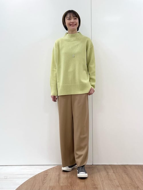 セール】【褒められパンツ/ゴム仕様】ウールジャージワイドパンツ  