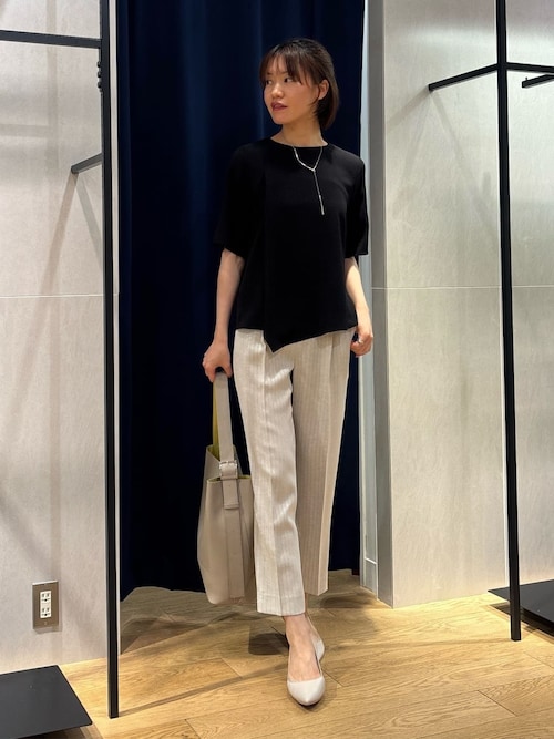 INDIVI（インディヴィ） ブラウス シャツ 半袖 「日本製