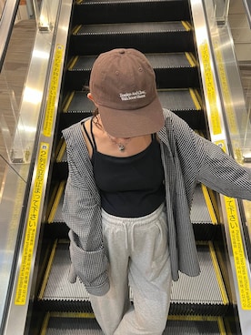 「アイテム（帽子）」を使った、Uiさん（レディース・158cm・20代）の夏コーディネート