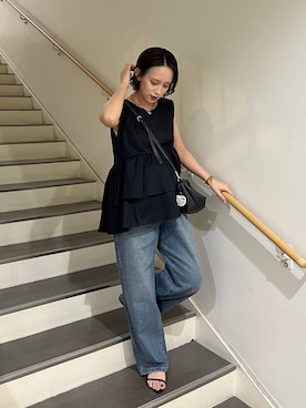 「アイテム（アクセサリー）」を使った、Uiさん（レディース・158cm・20代）の夏コーディネート