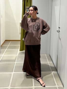 「アイテム（スウェット）」を使った、Uiさん（レディース・158cm・20代）の夏コーディネート