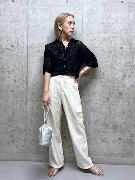 「アイテム（タンクトップ）」を使った、Uiさん（レディース・158cm・20代）の春コーディネート